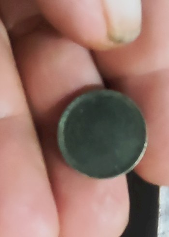 Koyu Haki Renkli basılmamış 10 kuruş pulu