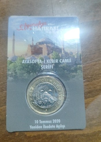 Ayasofya-i Kebir Camii Hatıra Parası
