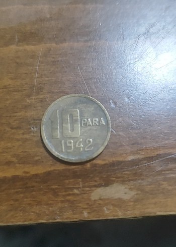 1942 Tarihli 10 Para Madeni Para