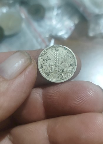 Gri Vintage 25 Kuruş 1945