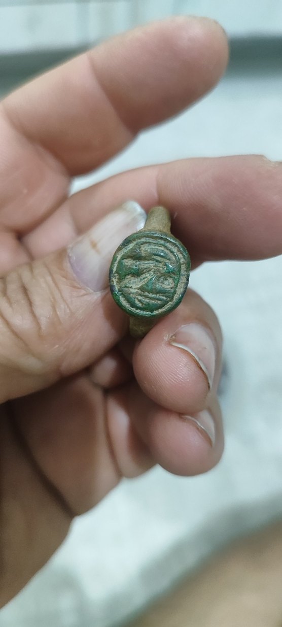 Yeşil Parlak Vintage Erkek Yüzük - Görsel 4