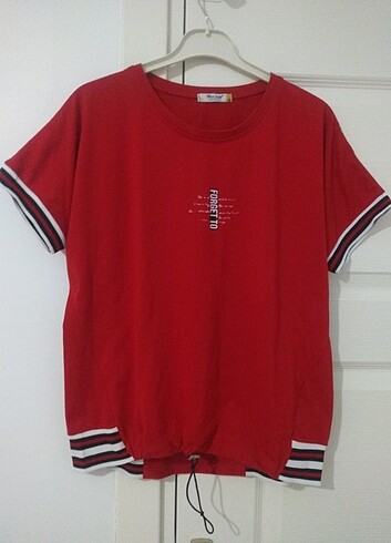Kırmızı Oversize T-shirt |XL Beden|