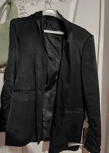 xs Beden Zara Siyah Düğmeli Kadın Blazer Ceket