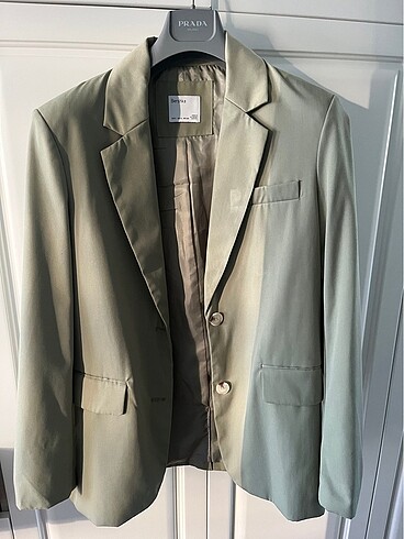 Bershka Haki Oversize Blazer