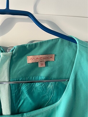 Machka 36 beden turkuaz mini elbise - Görsel 3