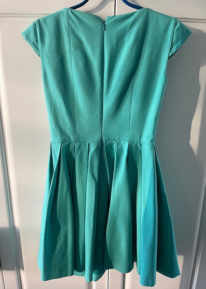 Machka 36 beden turkuaz mini elbise - Görsel 2