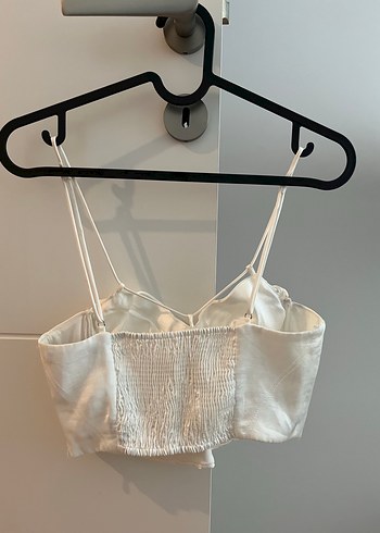 Zara Beyaz Saten Büstiyer - Görsel 3