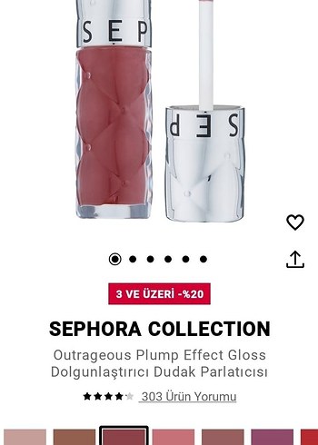 Sephora Collection Outrageous Plump Dudak Parlatıcısı - Görsel 5
