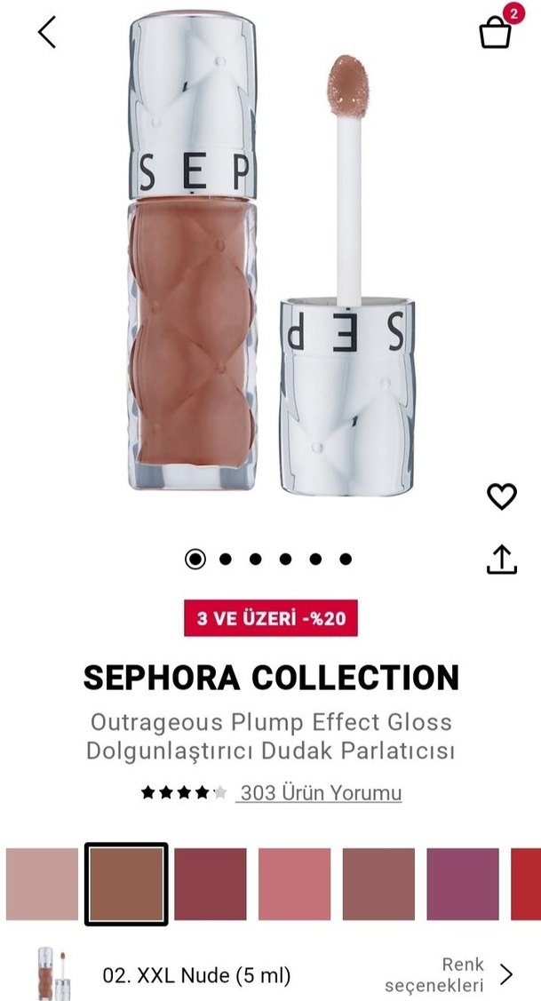 Sephora Collection Outrageous Plump Dudak Parlatıcısı - Görsel 3