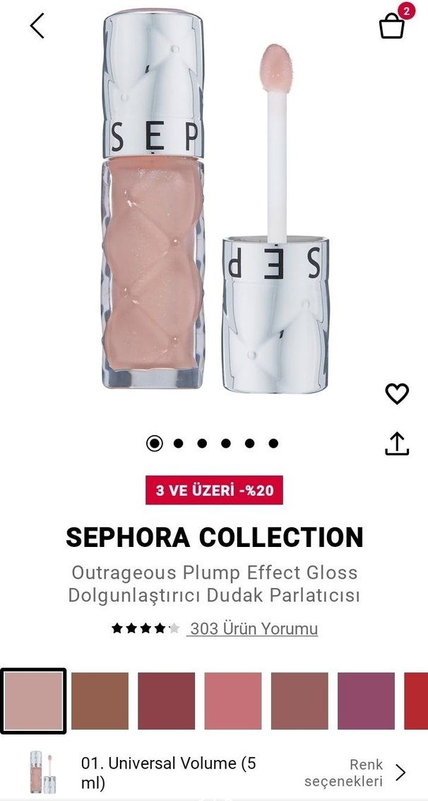 Sephora Collection Outrageous Plump Dudak Parlatıcısı - Görsel 4