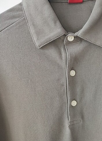 xl Beden Polo Yaka Tişört pamuk pike kumaş yadan yırtmaçlı