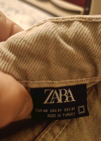 Zara Erkek Vintage Tarzı Camel Rengi Rozet