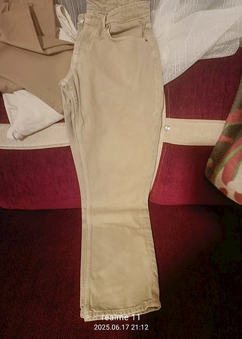  Zara Erkek Vintage Tarzı Camel Rengi Rozet