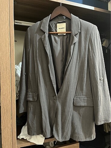 Pull&Bear Kadın Keten Blazer Ceket