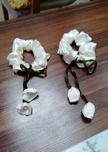 Beyaz İpek Görünümlü Kurdele Saç Tokası - Görsel 4