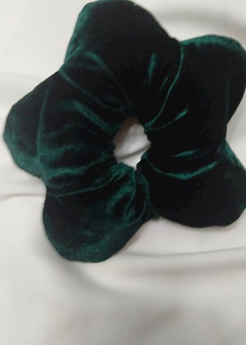 Koyu yesil Kadife Çiçek Toka - Görsel 3