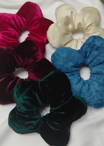 Koyu yesil Kadife Çiçek Toka - Görsel 4