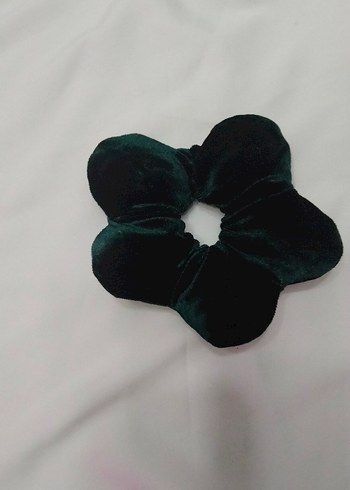 Koyu yesil Kadife Çiçek Toka - Görsel 2