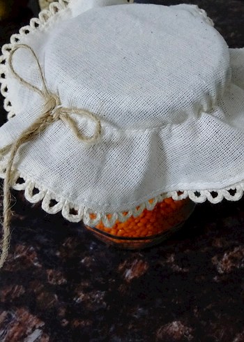 Cam Kavanoz Kapağı Örtüsü - Görsel 6