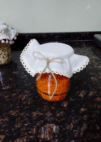 Cam Kavanoz Kapağı Örtüsü - Görsel 8