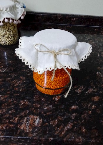 Cam Kavanoz Kapağı Örtüsü - Görsel 7