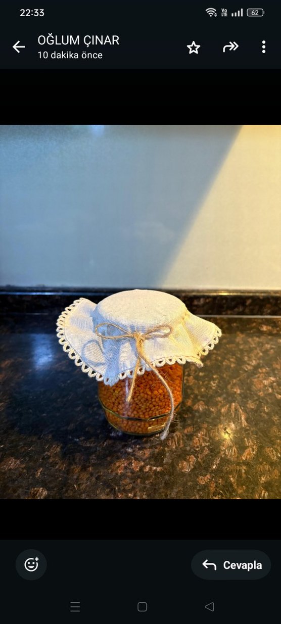 Cam Kavanoz Kapağı Örtüsü - Görsel 2