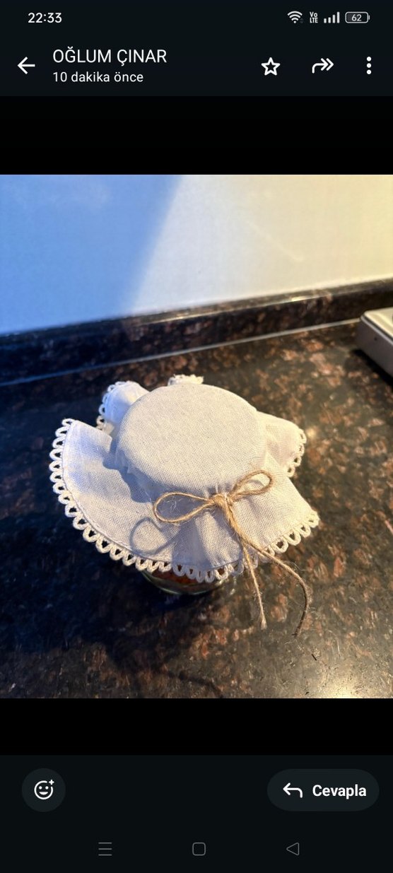 Cam Kavanoz Kapağı Örtüsü - Görsel 3