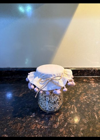 Bohem Tarzda Ponponlu Kavanoz Kapağı - Görsel 2