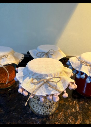 Bohem Tarzda Ponponlu Kavanoz Kapağı - Görsel 4