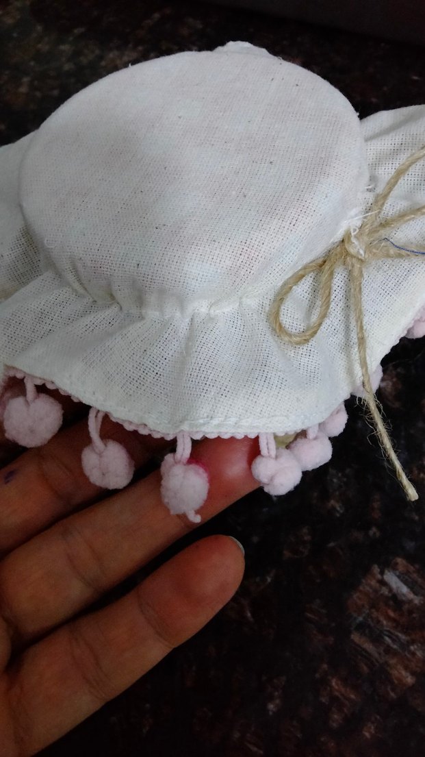 Bohem Tarzda Ponponlu Kavanoz Kapağı - Görsel 5