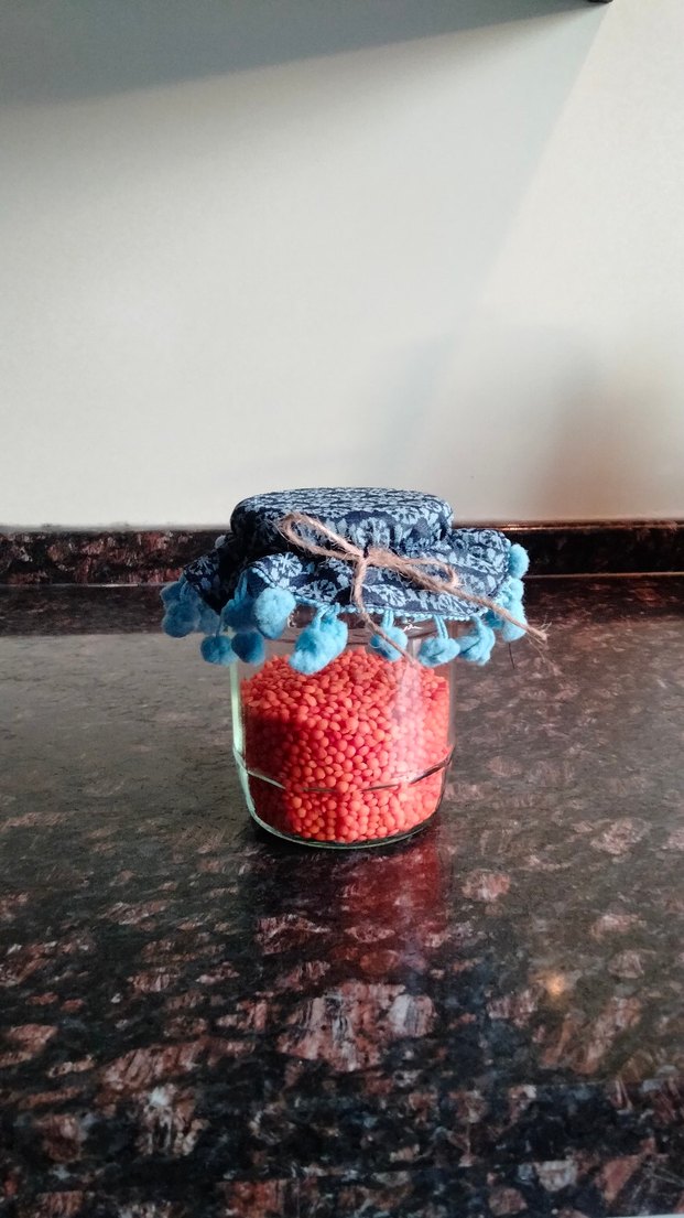 Bohem Tarzı El Yapımı Kumaş kavanoz kapak örtüsü - Görsel 4