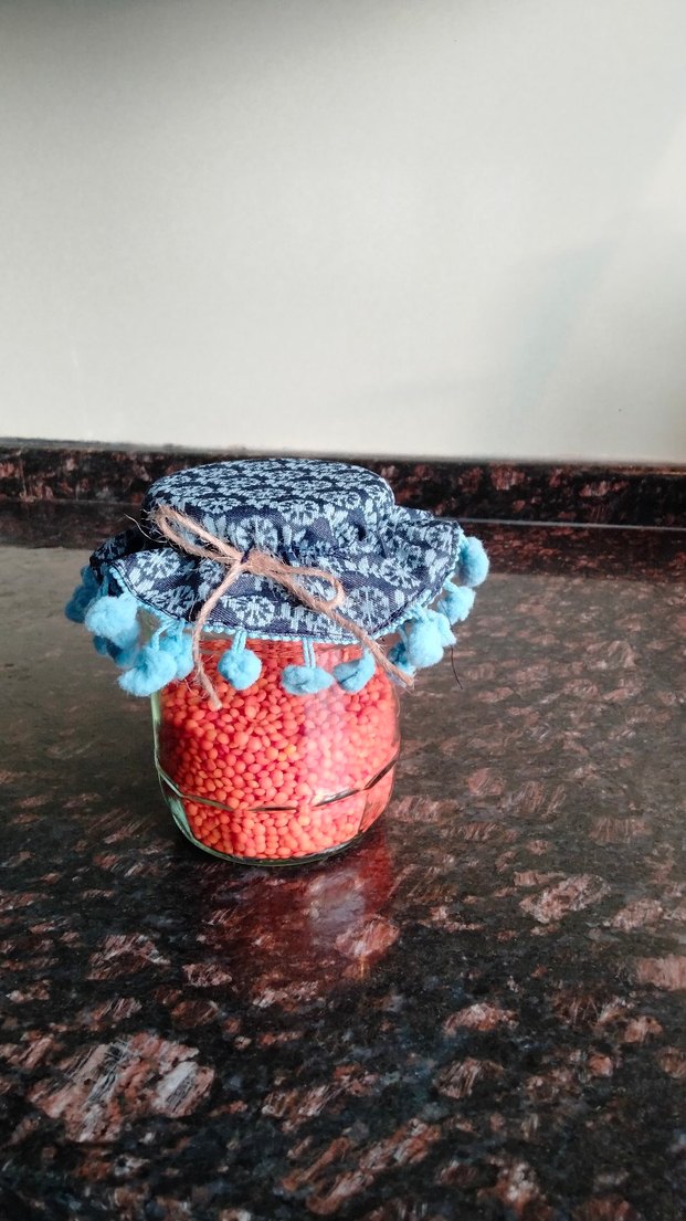 Bohem Tarzı El Yapımı Kumaş kavanoz kapak örtüsü - Görsel 2