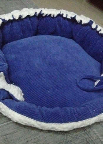 Mavi Renkli Kedi Yatağı - Görsel 3