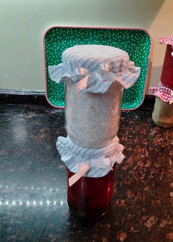 sade kavanoz kapak örtüsü - Görsel 4