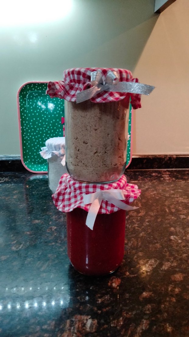 Kırmızı Kareli kavanoz  kapak örtüsü - Görsel 5