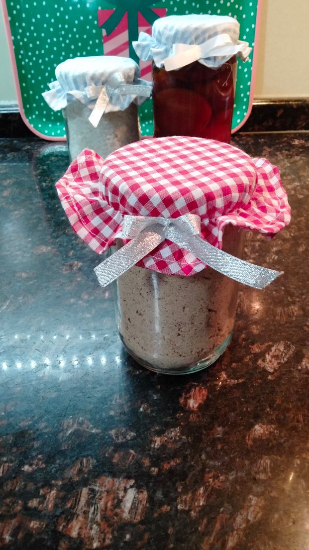 Kırmızı Kareli kavanoz  kapak örtüsü - Görsel 3