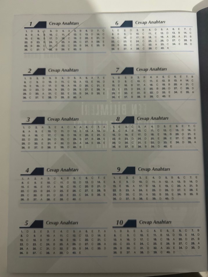 BİLGİ SARMAL AYT FEN DENEMELERİ - Görsel 2