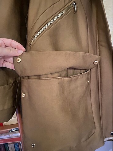 Mango Kürklü Parka-Mont-Kaban - Görsel 11