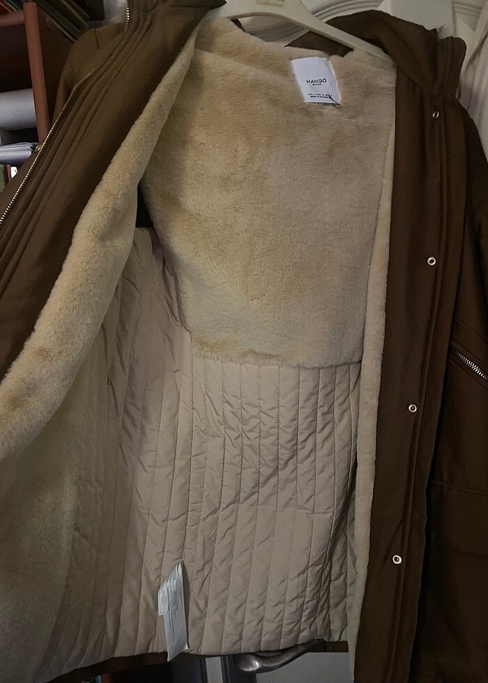 Mango Kürklü Parka-Mont-Kaban - Görsel 4