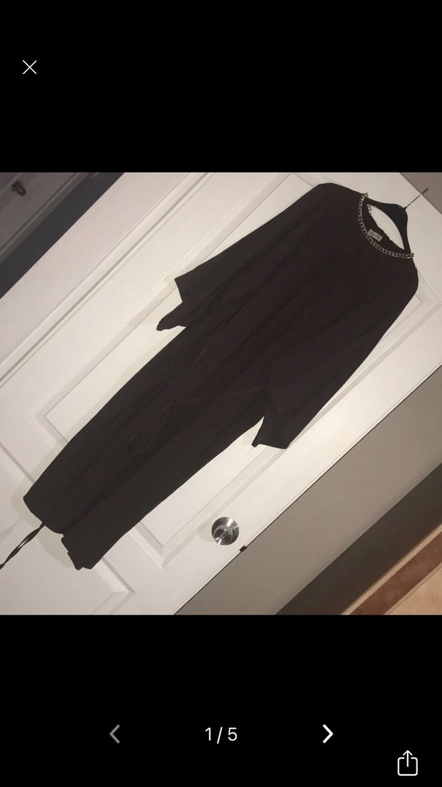 Tensel  salaş bağcıklı Kadın Elbise midi boydur - Görsel 2