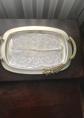 Vintage El Örgüsü Dantel Masa Örtüsü - Görsel 7