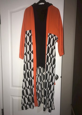 Uzun Desenli Kadın Kimono - Görsel 3