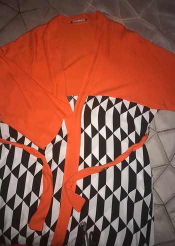 Uzun Desenli Kadın Kimono - Görsel 5