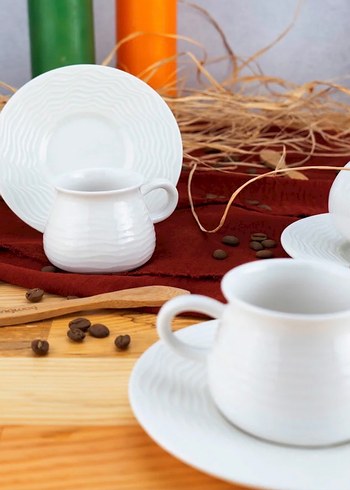 Seramik Fincan ve Tabak Seti - Görsel 2