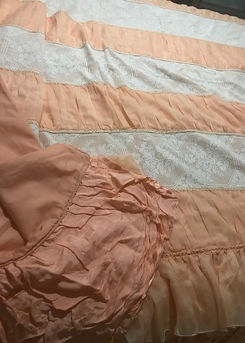 Dantel  yatak örtüsü el yapımı çeyizlik - Görsel 9