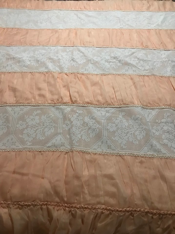 Dantel  yatak örtüsü el yapımı çeyizlik - Görsel 5