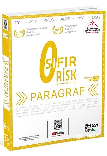 Üç Dört Beş paragraf kitabı