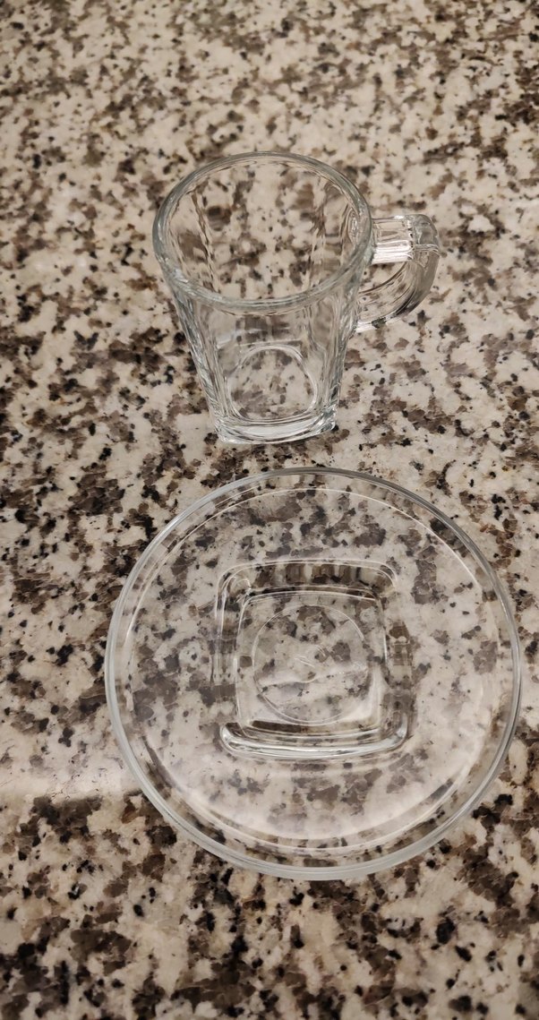 Cam Türk Kahvesi Fincanı ve Tabağı - Görsel 2