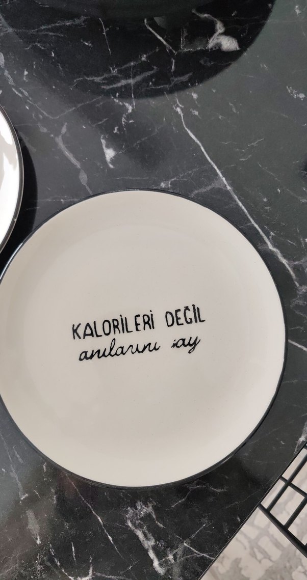 21 cm 2 adet Beyaz Dekoratif Seramik Tabak Seti - Görsel 3