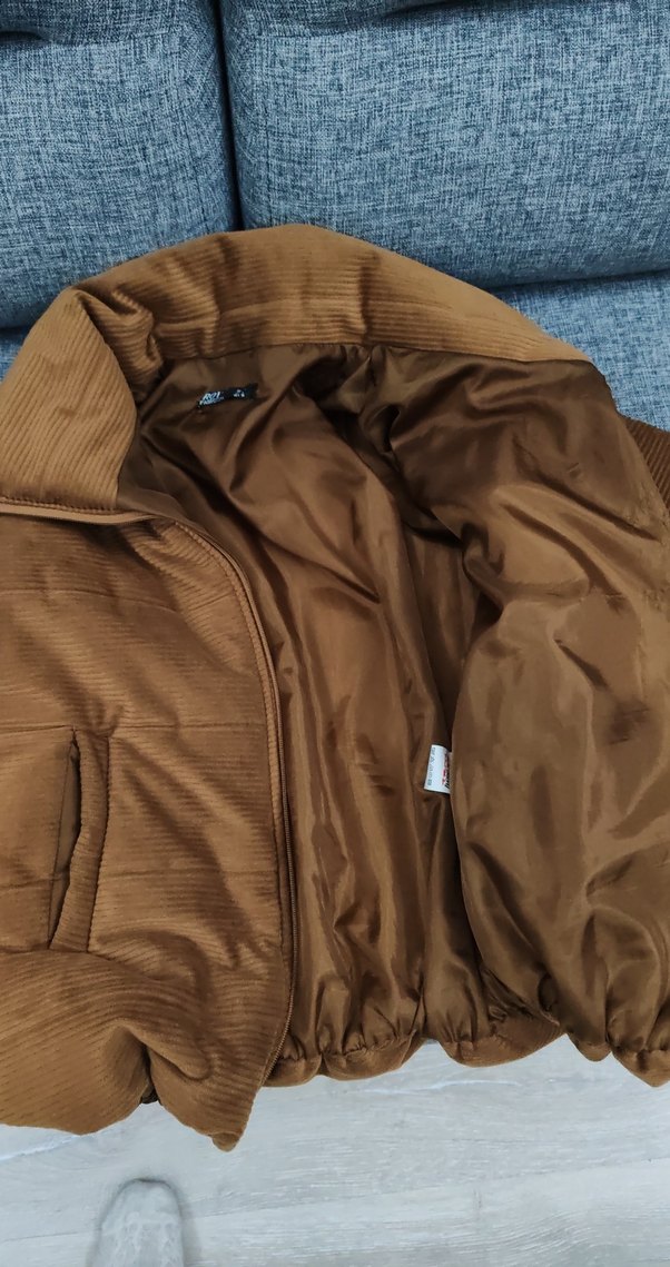 Kahverengi Kadın Midi Mont Fermuarlı - Görsel 3